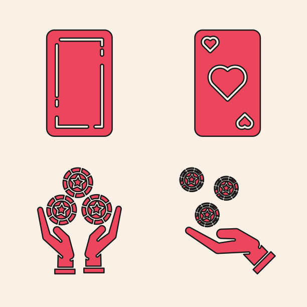 一手拿着赌场筹码，一手拿着扑克牌图片下载