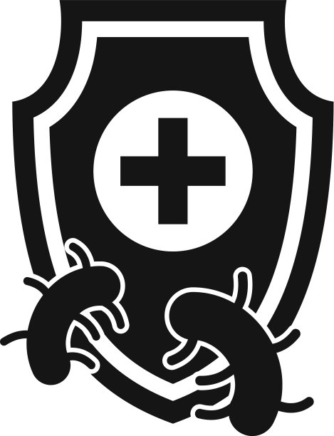 免疫盾图标风格简单图片下载