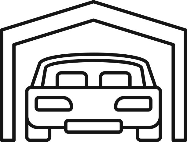 停车场图标轮廓风格图片下载