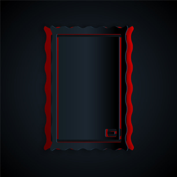 剪纸图片图标孤立在黑色图片下载