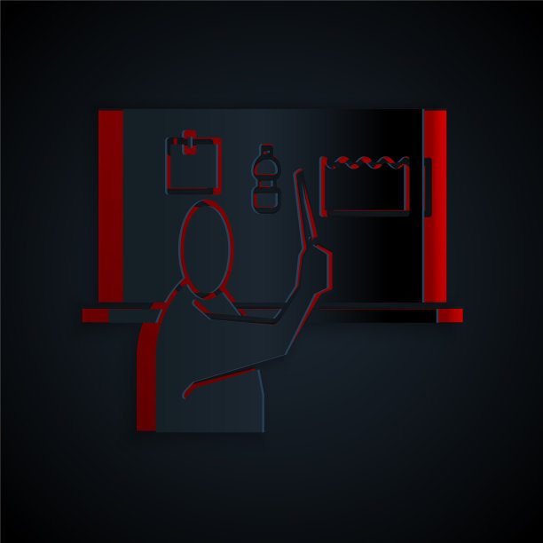 剪纸停止塑料污染图标隔离上图片下载