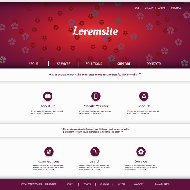 一页网站模板图片下载