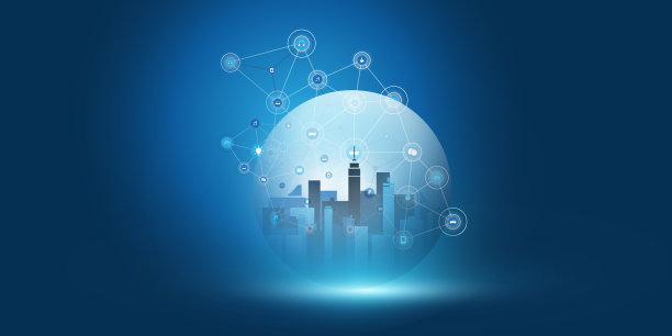 智慧城市，云计算设计概念图片下载