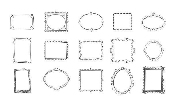 涂鸦的帧。图片下载