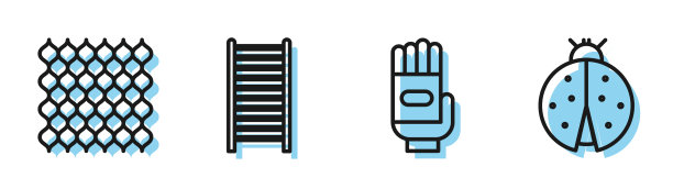 设置线花园手套花园栅栏木制图片下载