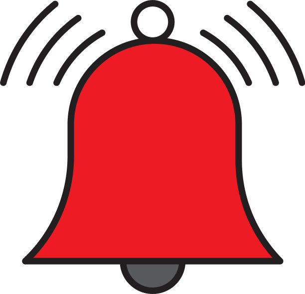 铃声图标孤立在白色背景上图片下载