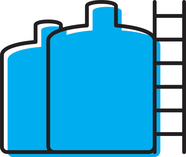 储罐图标概念孤立在白色图片下载