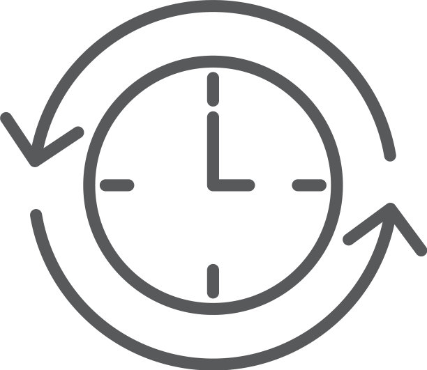 时间返回符号图标孤立在白色背景图片下载