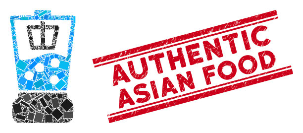 厨房搅拌机马赛克和垃圾正宗亚洲图片下载