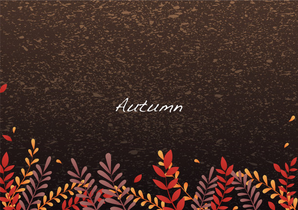 秋蕨叶边缘背景图片下载