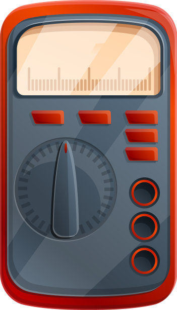 电压表万用表图标卡通风格图片下载