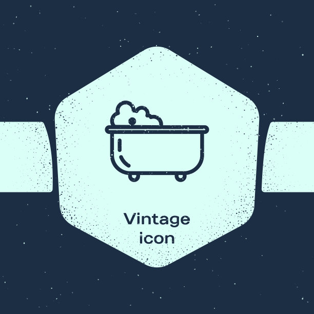 垃圾线条浴缸，里面有泡沫图片下载