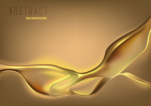 美丽的金色油液体背景图片下载