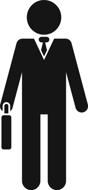 商人图标简约风格图片下载