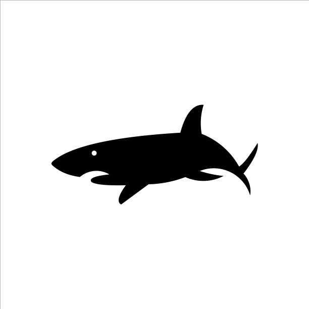 鲨鱼标志现代图形抽象图片下载