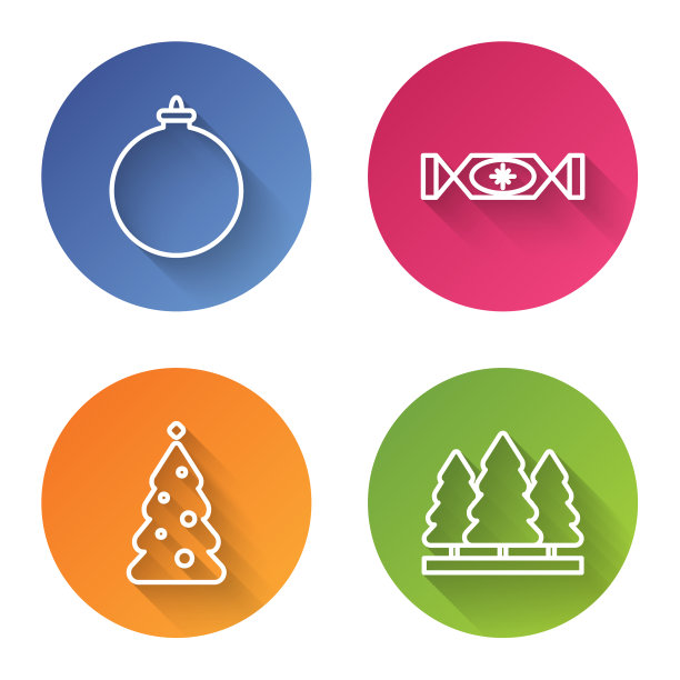 设线圣诞球糖果圣诞树图片下载