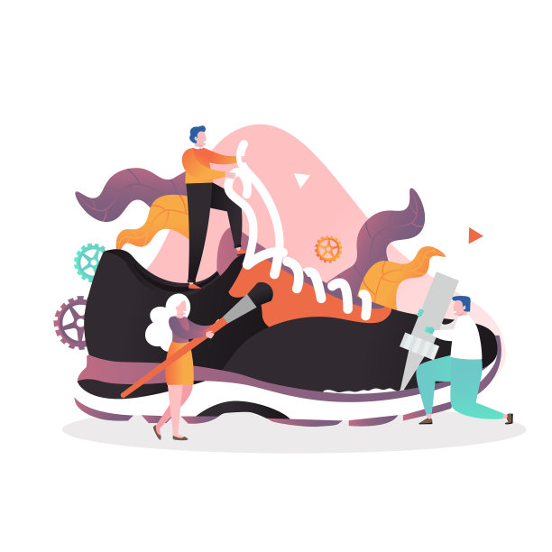 球鞋工厂概念网站横幅图片下载