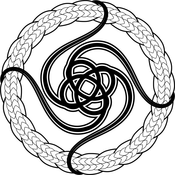 抽象的凯尔特印花或纹身设计图片下载