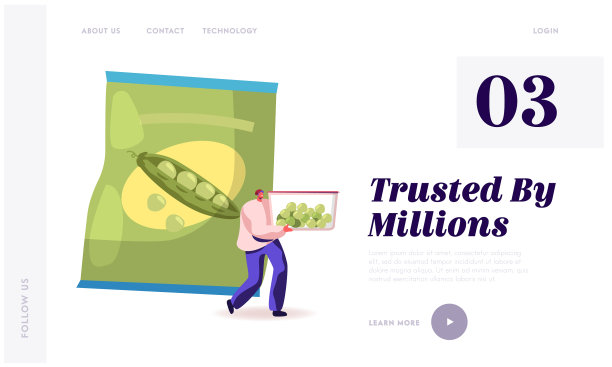 一个年轻人拿着装有冷冻青豆的容器图片下载