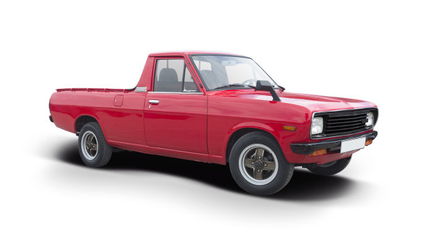 经典的红色小卡车图片下载