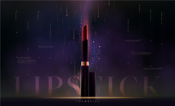 时尚口红化妆品模板广告传单图片下载