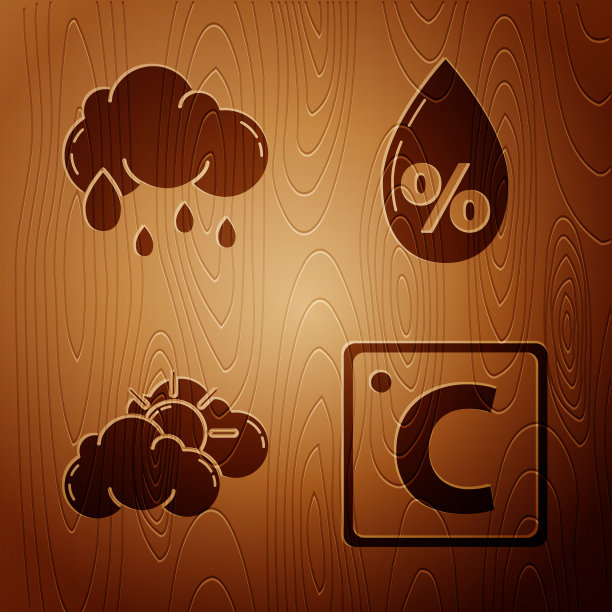 设定摄氏云与雨、太阳和云图片下载