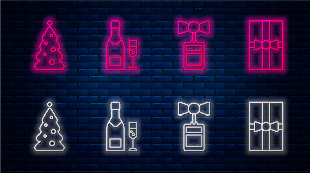 设香槟瓶和玻璃香槟图片下载