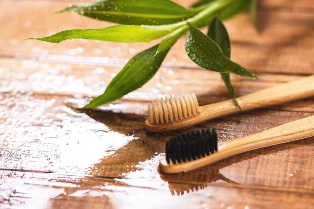 竹子和环保牙刷图片下载