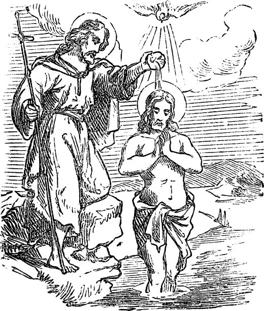 复古绘画圣经故事约翰图片下载