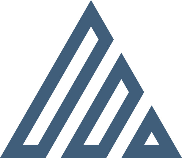 几何三角形三部分标志设计图片下载