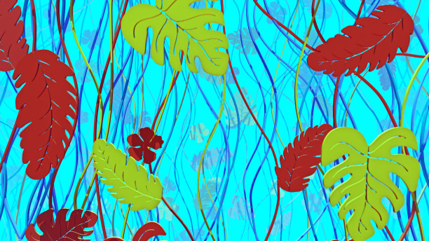 缤纷夏日丛林图片下载