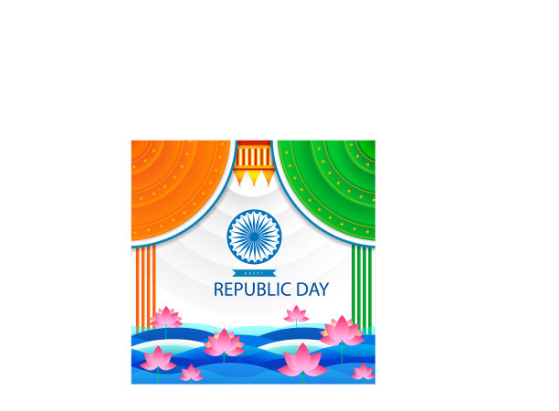 快乐的共和国日印度节日背景图片下载