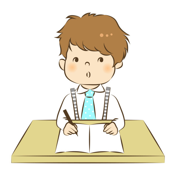 矢量插图的男人在西装和研究和思考图片下载