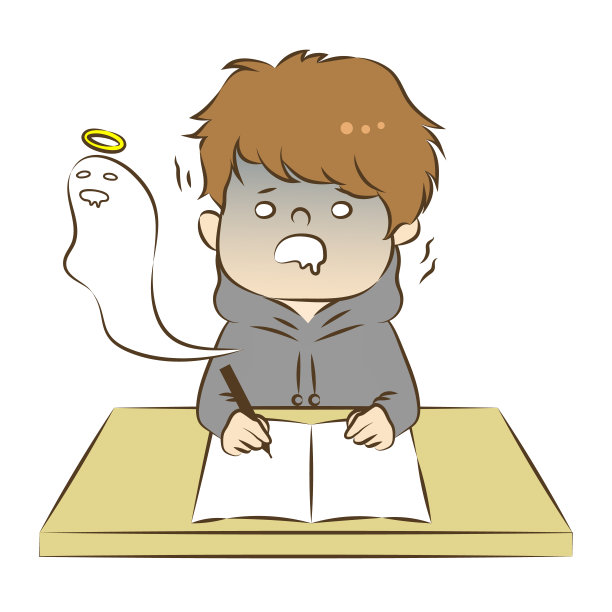 矢量插图的男人在美食和得到震惊图片下载