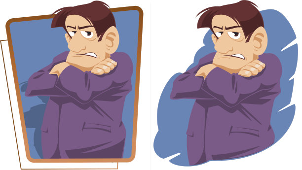 生气的男人愤怒的商人侮辱男人图片下载