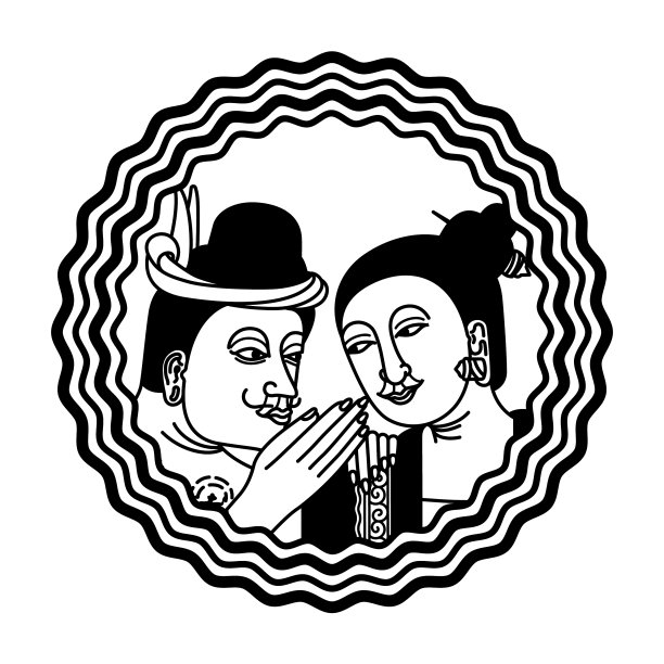 一对泰国传统男女图片下载