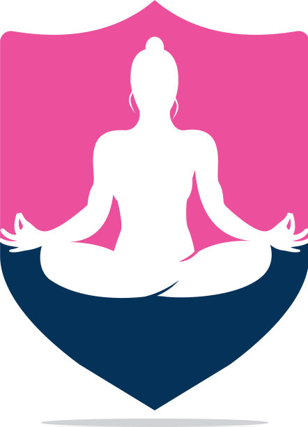 瑜伽标志设计模板天然产品标志图片下载