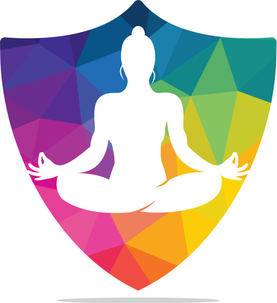 瑜伽标志设计模板天然产品标志图片下载