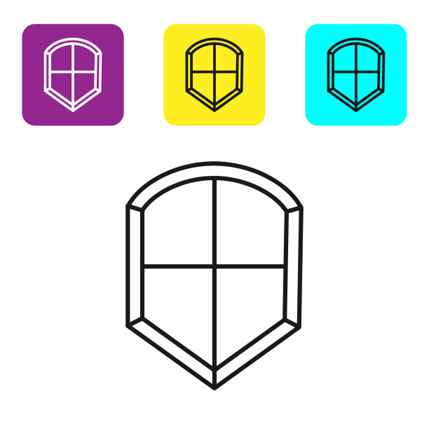 黑线屏蔽图标隔离在白色图片下载