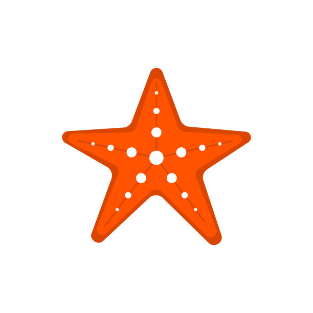 装饰红色海星图片下载