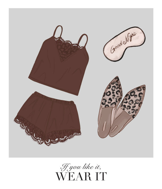 手绘艺术内衣睡衣系列图片下载