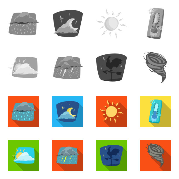 孤立对象天气和气候标志图片下载