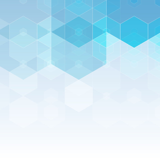 抽象的蓝色背景与六边形图片下载