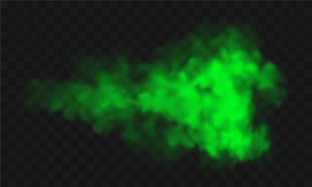 绿色烟雾，难闻，难闻，有毒气体图片下载