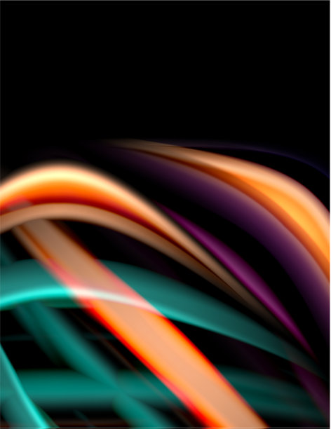 丝绸光滑的线条上的黑色液体液体的颜色图片下载