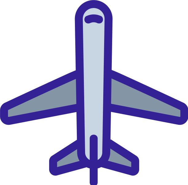 客机图标孤立轮廓图片下载