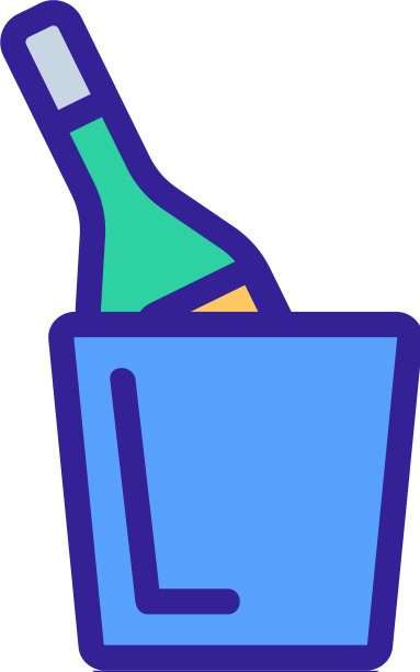 冰酒图标孤立轮廓符号图片下载