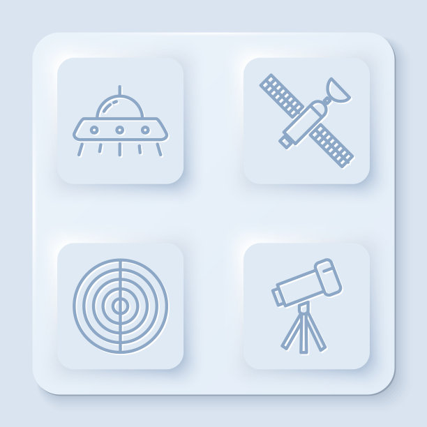 设线UFO飞行飞船卫星地球图片下载