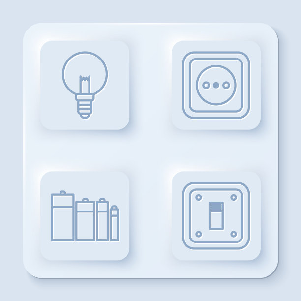 设置线路灯泡电源插座电池图片下载