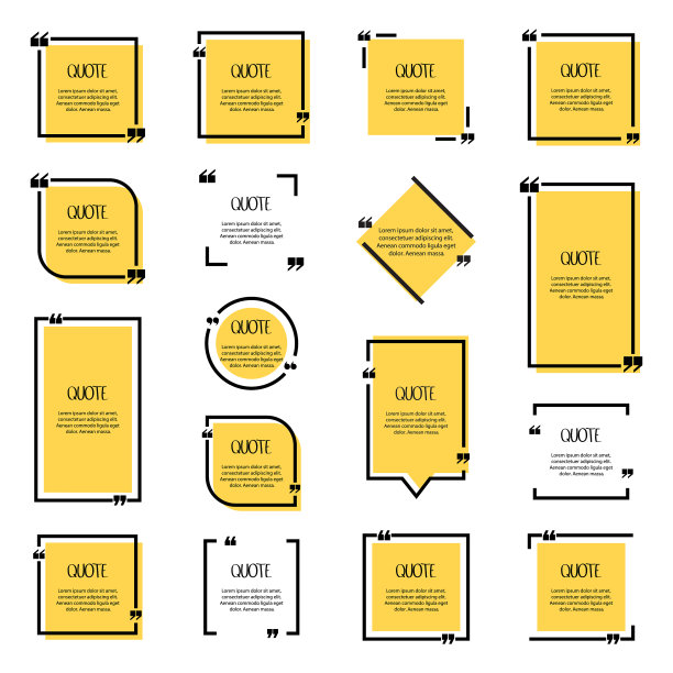 设置现代引用气泡注释模板图片下载